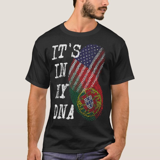 Camiseta ESTÁ NO MEU DNA, Porto Americano de Bandeira. (Frente)