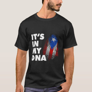 Camiseta Está No Meu Dna Porto Rico Impressão Boricua Fl