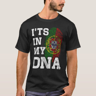 Camiseta Está no meu DNA Português Impressão Impressão Digi