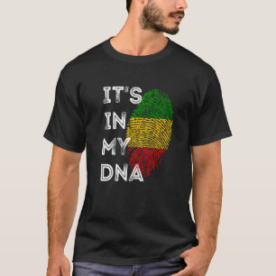 Camiseta Está no meu DNA Rasta Reggae Roota Orgulho jamaica