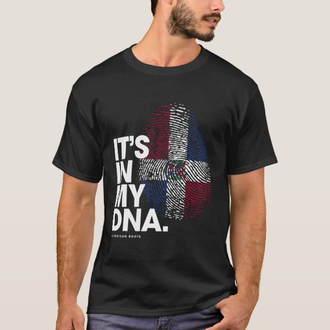Camiseta Está No Meu Dna República Dominicana Bandeira R Do (Frente)