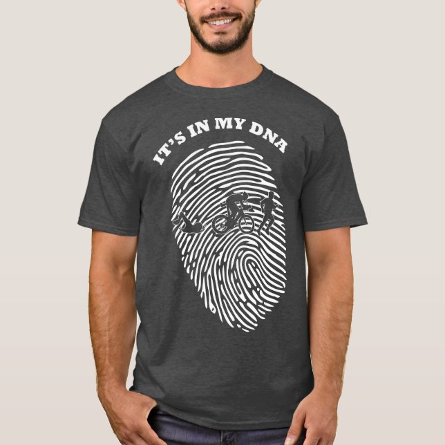 Camiseta Está no meu DNA riatleta Fingerprint (Frente)