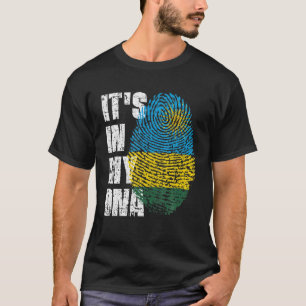Camiseta Está no meu DNA, Ruanda Flag Rwandan