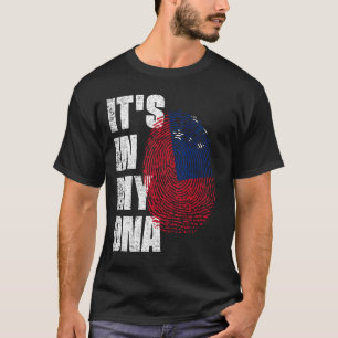 Camiseta ESTÁ NO MEU DNA Samoa Flag