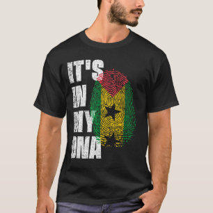 Camiseta ESTÁ NO MEU DNA Sao Tome e Principe Flag