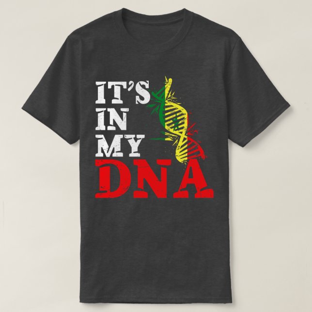 Camiseta Está no meu DNA Senegal (Frente do Design)