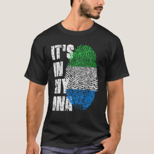 Camiseta Está No Meu Dna Serra Leoa Bandeira Serra Leoa