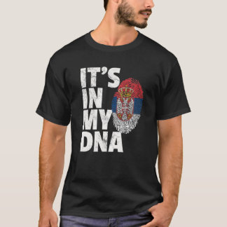 Camiseta Está no meu DNA, sérvio, Presente de Natal da band