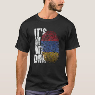 Camiseta Está no meu DNA Sinal Armênio Orgulhoso Orgulho Ar