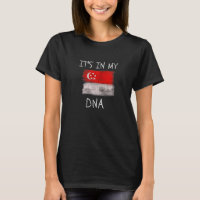 Está no meu DNA Sinalizador Singapura Patriótico C