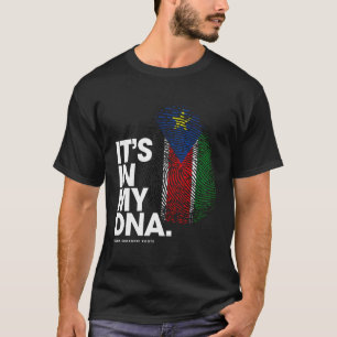 Camiseta Está No Meu Dna South Sudan Sirt South Sudane