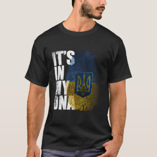 Camiseta Está no meu Dna - Suporte ucraniano Ucrânia I Stan