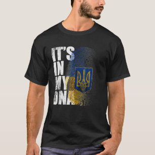 Camiseta Está no meu DNA Suporte ucraniano Ucrânia I Stand