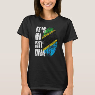 Camiseta Está no meu Dna Tanzânia Bandeira Tanzaniana