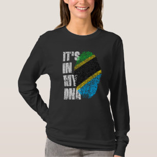 Camiseta Está no meu Dna Tanzânia Bandeira Tanzaniana