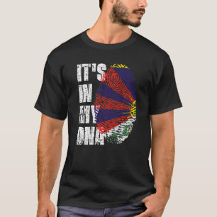 Camiseta Está no meu Dna Tibet Flag Tibetano