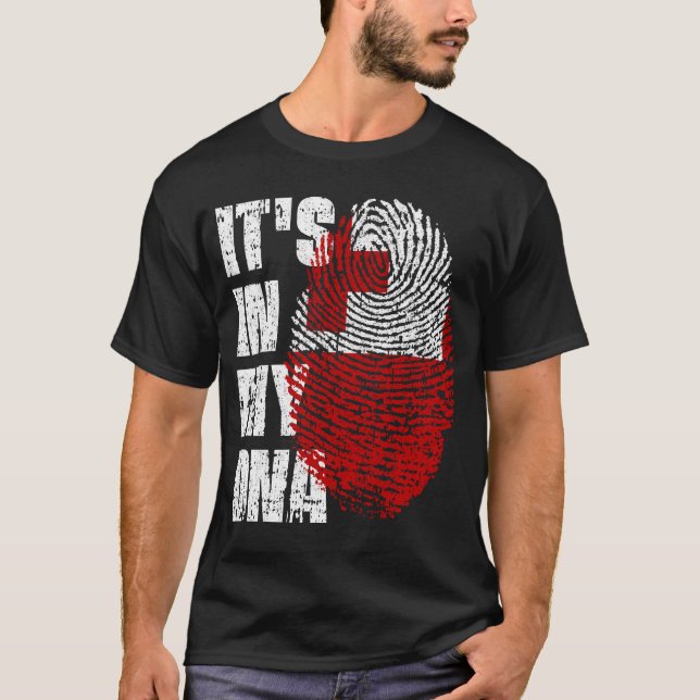Camiseta Está no meu DNA Tonga Flag Boy Gift (Frente)