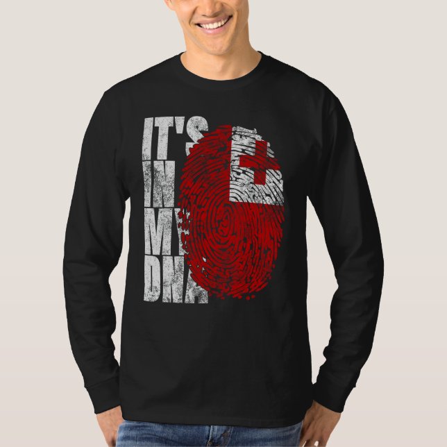 Camiseta Está no meu DNA Tonga Graphic for Men Women Tongan (Frente)
