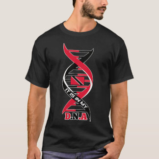 Camiseta Está no meu DNA Trinidad e Tobago Bandeira Naciona