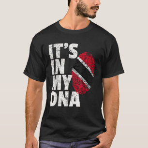 Camiseta Está no meu DNA Trinidad e Tobago Flag Pride Nati