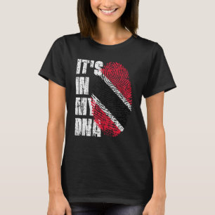 Camiseta Está No Meu Dna Trinidad E Tobago Flag Trinidadia
