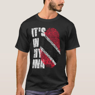 Camiseta Está No Meu Dna Trinidad E Tobago Flag Trinidadia