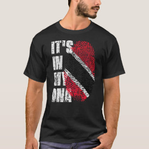 Camiseta Está no meu Dna Trinidad e Tobago Flag Trinidadia