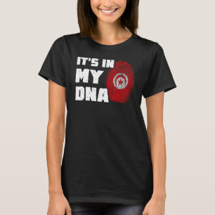 Camiseta Está no meu DNA Tunísia Sinalizador Homens Imprimi
