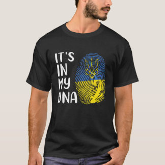 Camiseta Está no meu DNA Ucrânia... apoiar Ucrânia ucranian