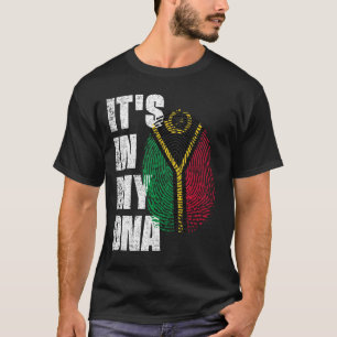 Camiseta ESTÁ NO MEU DNA Vanuatu Flag