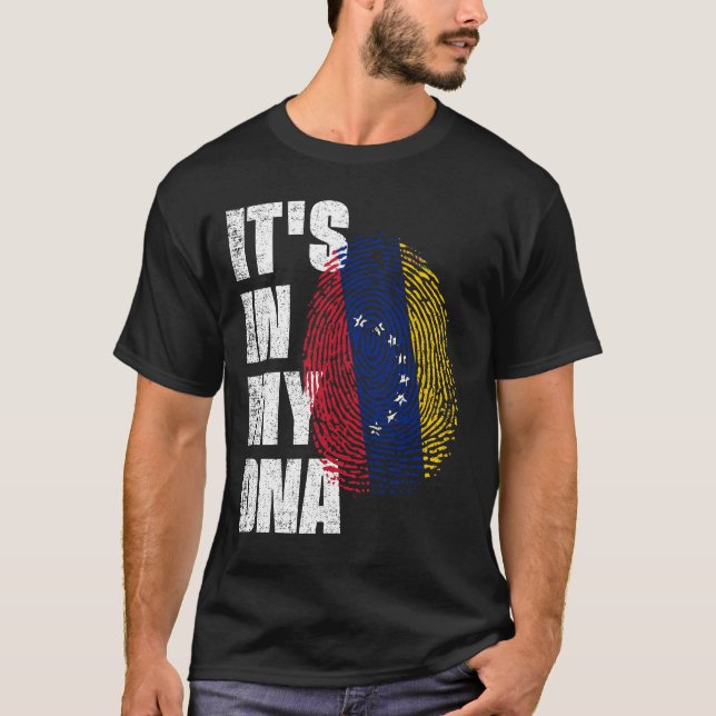 Camiseta ESTÁ NO MEU DNA Venezuela. (Frente)