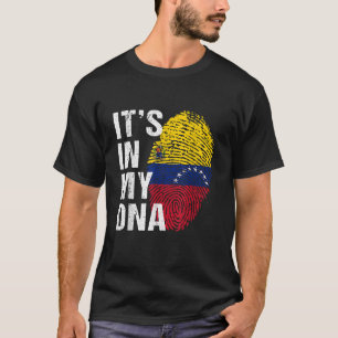 Camiseta Está no meu DNA venezuelano Pride venezuela Flag