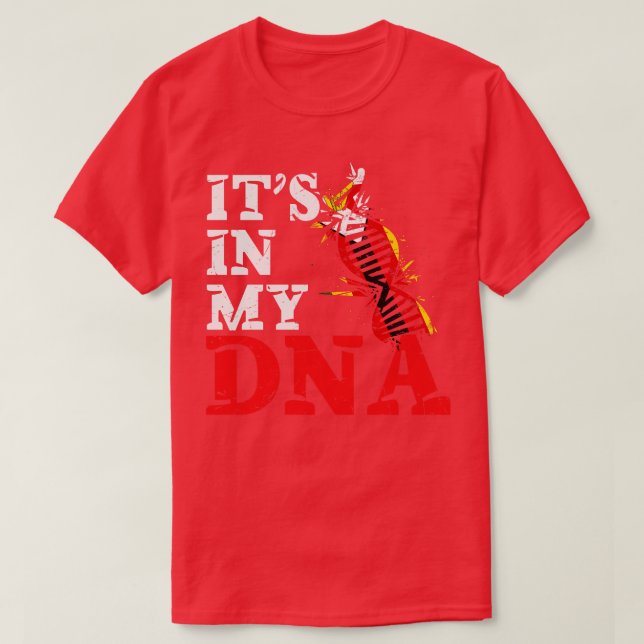 Camiseta Está no meu DNA Zimbábue (Frente do Design)