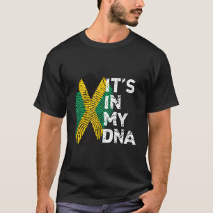 Camiseta Está No Meu Orgulho De Bandeira Da Jamaica Do Dna