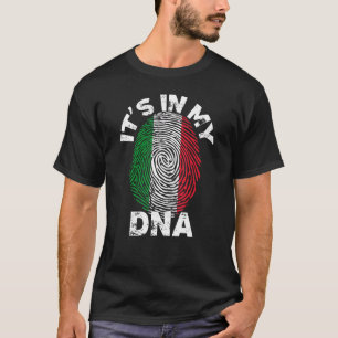 Camiseta Está No Meu Orgulho De Raízes Genéticas Italianas