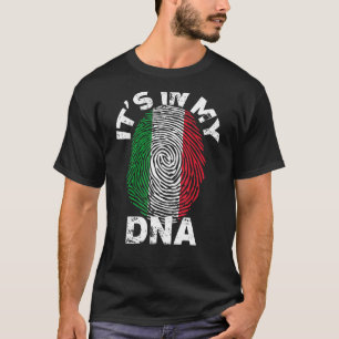 Camiseta Está No Meu Orgulho De Raízes Genéticas Italianas