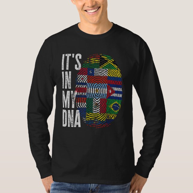 Camiseta Está no meu Patrimônio Hispânico do Dna Mês Latino (Frente)