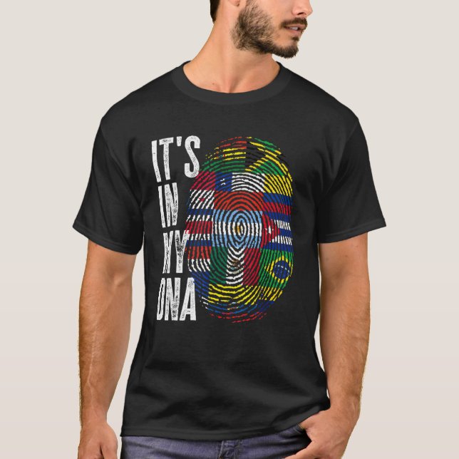 Camiseta Está no meu Patrimônio Hispânico do Dna Mês Latino (Frente)