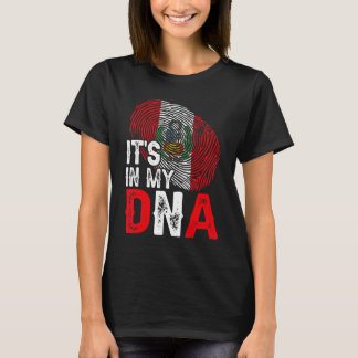 Camiseta Está no meu Patriótico de Bandeira do Peru