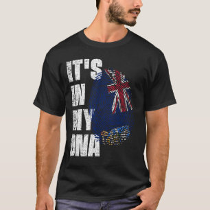 Camiseta ESTÁ NO MEU Pavilhão de DNA das Ilhas Malvinas