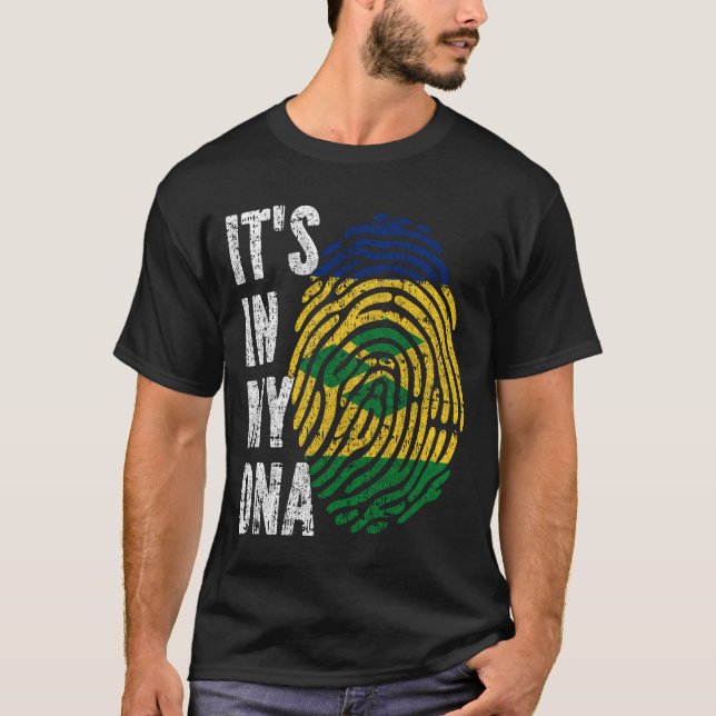 Camiseta Está no meu Santo de DNA Vincent e Granadinas (Frente)
