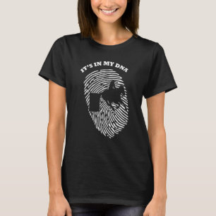 Camiseta Está no meu ventilador de impressão digital do Dna