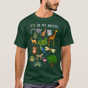 Camiseta Está No Meu Zoológico Da Natureza, Amante de os an