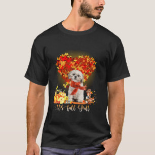 Camiseta Está no outono. Todos os Shih Tzu Dog Alançam Ação