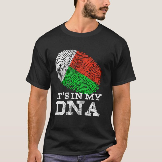 Camiseta Está no País da Ilha de Dna Malagasi Madagascar, M (Frente)