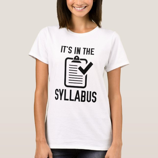Camiseta Está no Sílabo (Frente)