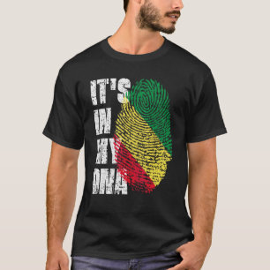 Camiseta Está nos Congoles de Bandeira da República do Cong