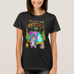 Camiseta Esta Pequena Campista É Seis Unicórnios Legal Ca