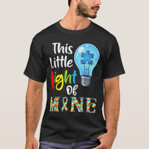 Camiseta Esta Pequena Luz Minha Consciência do Autismo