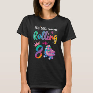 Camiseta Esta Pequena Princesa Está A Envolver-Se Em 8 Engr